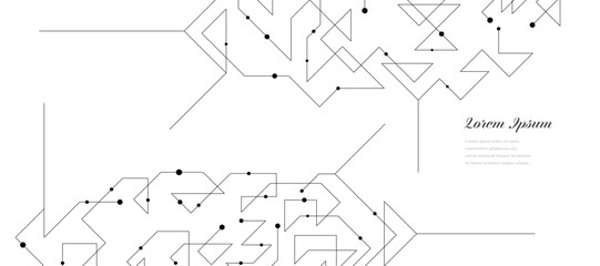 幾何学 抽象 三角形 回路 科学 テクノロジー 背景
