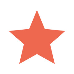 Obraz premium Red Star Vector Illustration