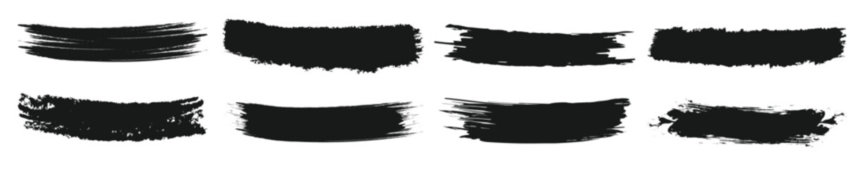 Paint Grunge Brush Strokes Set