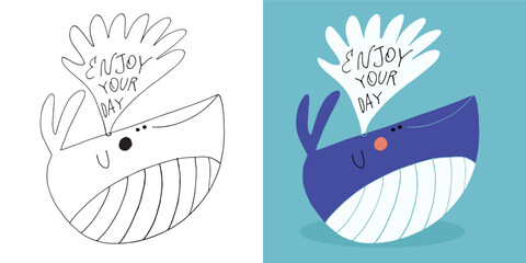 Cute hand drawn doodle lettering quote. Lettering for t-shirt design, mug print, bag print, clothes fashion. 100% hand drawn vector image.
