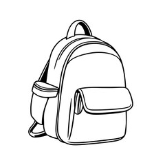 Student School Bag Vector Illustration