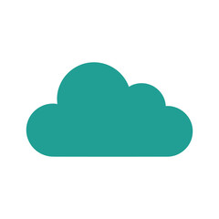 Teal Cloud Icon