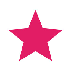 Obraz premium Pink Star Icon