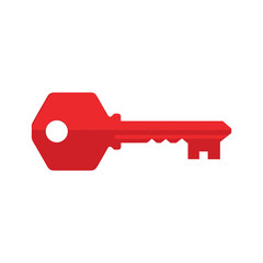 Red Key Illustration
