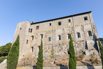 old Papal summer residence - Palace Rocca dei Papi in Montefiascone, province of Viterbo, Lazio, Italy