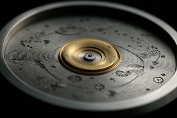 A skilled craftsman shapes metal in a well-organized workshop, focusing on intricate designs in the morning light