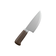 Sharp Kitchen Knife with Wooden Handle.