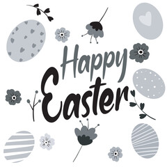 vector illustration of a happy Easter