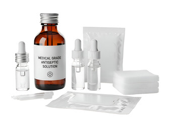 Cosmetic Serum Kit on transparent background