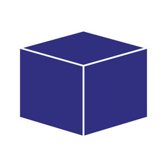 Blue Cube Vector Illustration