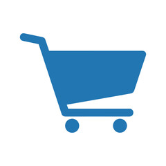 Blue Shopping Cart Icon