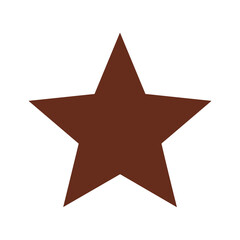 Obraz premium Brown Star Icon