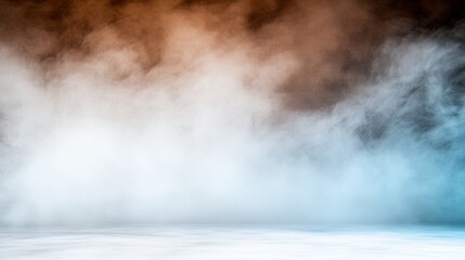 Dynamic interplay of black white blue and brown hues displaying abstract background visuals and intricate composition.