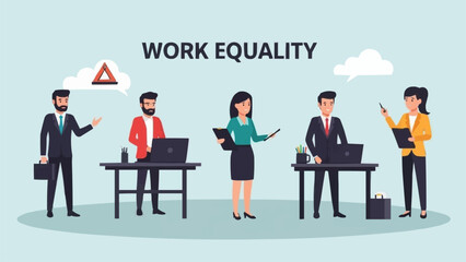 Diverse group of professionals collaborating in a modern office setting.