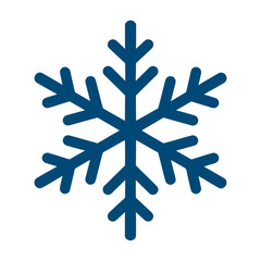 Simple snowflake icon set for Christmas and Happy New Year decor, winter holiday decoration.