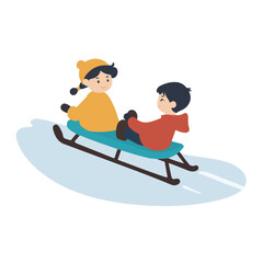 A charming winter scene featuring a happy snowman, a snowman cartoon.