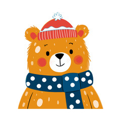 A charming winter scene featuring a happy snowman, a snowman cartoon.