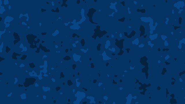 Abstract Dark Blue Camouflage Texture with Organic Fluid Blotches and Navy Minimalist Pattern Background