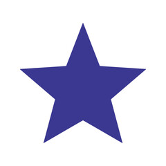 Fototapeta premium Blue Star Icon