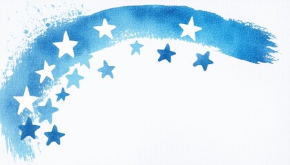 Abstract blue Christmas vector background featuring a pattern of stars and light shapes for a winter holiday celebration wallpaper design