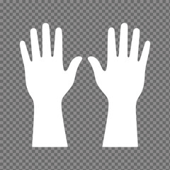 Open Hands Up Icon Volunteering and Helping Hands Symbol