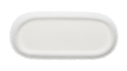 Isolated oblong shape with soft edges, minimalist graphic element for creative designs