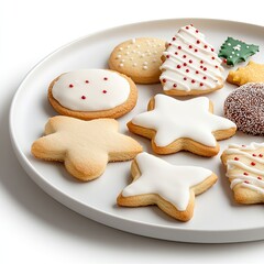 Festive cookie decorating event home kitchen food photography cozy atmosphere close-up holiday spirit