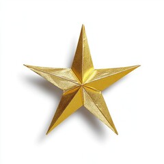 Fototapeta premium Golden star decoration studio setting image art minimalist design aesthetic appeal