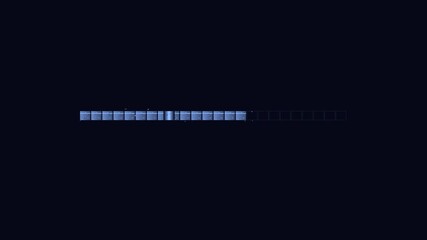 Loading progress bar animation shows gradual increase during file processing and data transfer in a digital environment - Powered by Adobe