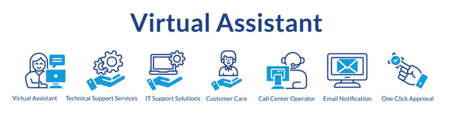 Virtual Assistant Services with AI-Powered Customer Support 24/7 Technical Help and Automated Ticket Management System