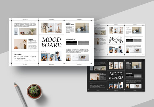 Creative Mood Board Template Layout