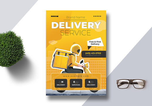 Fast Delivery Service Flyer Design