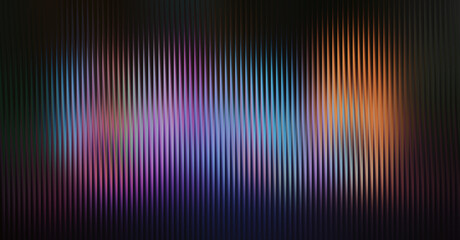 Abstract vertical light bars in vibrant neon colors against a dark background, digital art