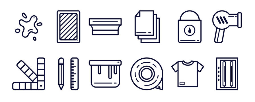 screen printing vector