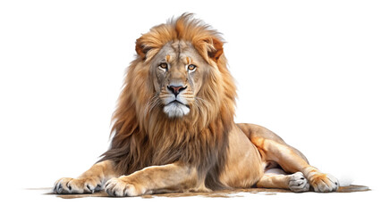 lion isolated on white background