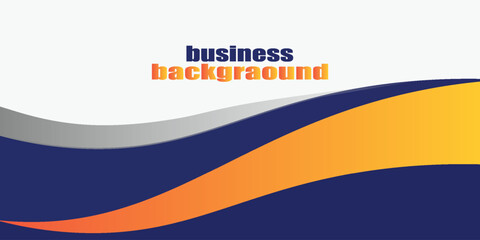 modern blue and orange business presentation template