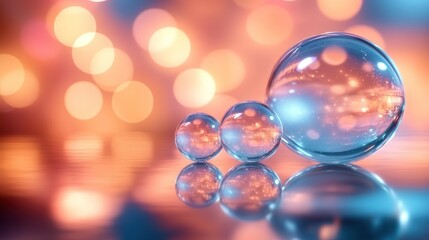 Crystal spheres in soft light