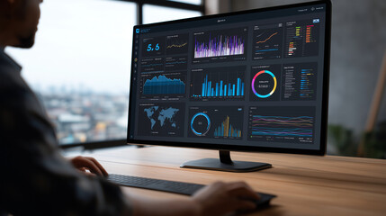 analyzing social media trends with real-time dashboards, digital engagement visualization