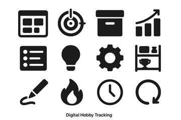Effects background spacing icon digital strokes hobby tile log vector