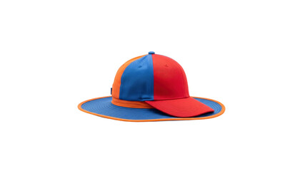 Red blue and orange hat isolated