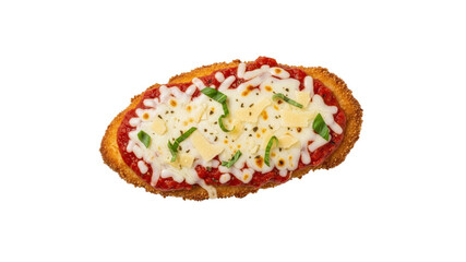 Chicken Parmigiana on Transparent Background