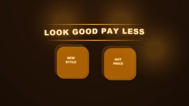 Look Good Pay Less Website Buttons.