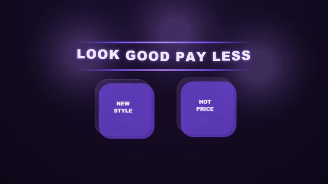 Look Good Pay Less Online Store Buttons.