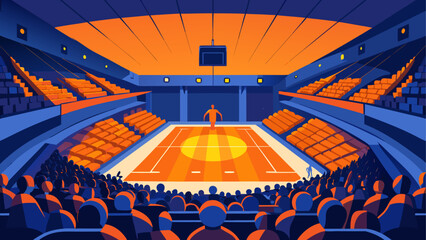 Empty basketball arena © Devili