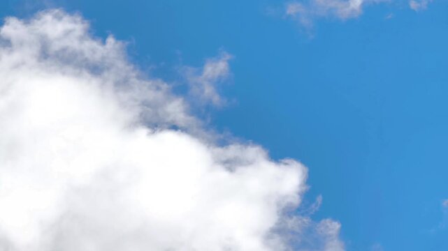 Big and white radiant stratocumulus cloud in the morining
