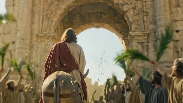 Jesus&rsquo; triumphal entry into Jerusalem