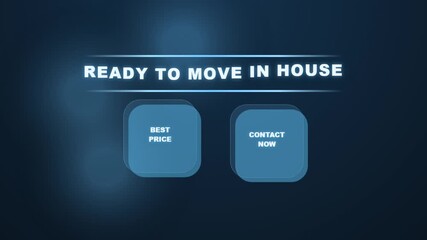 Ready to Move in House Website Buttons.