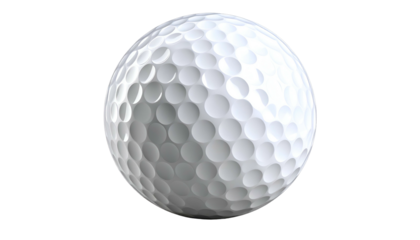 Isolated, textured, white sphere, dimpled surface. Focus on the object with a contrasting black background