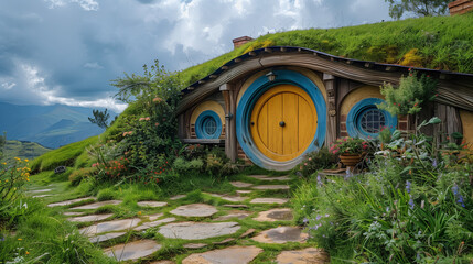 Facade of dwarf house