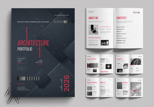Minimal Architecture Portfolio Layout